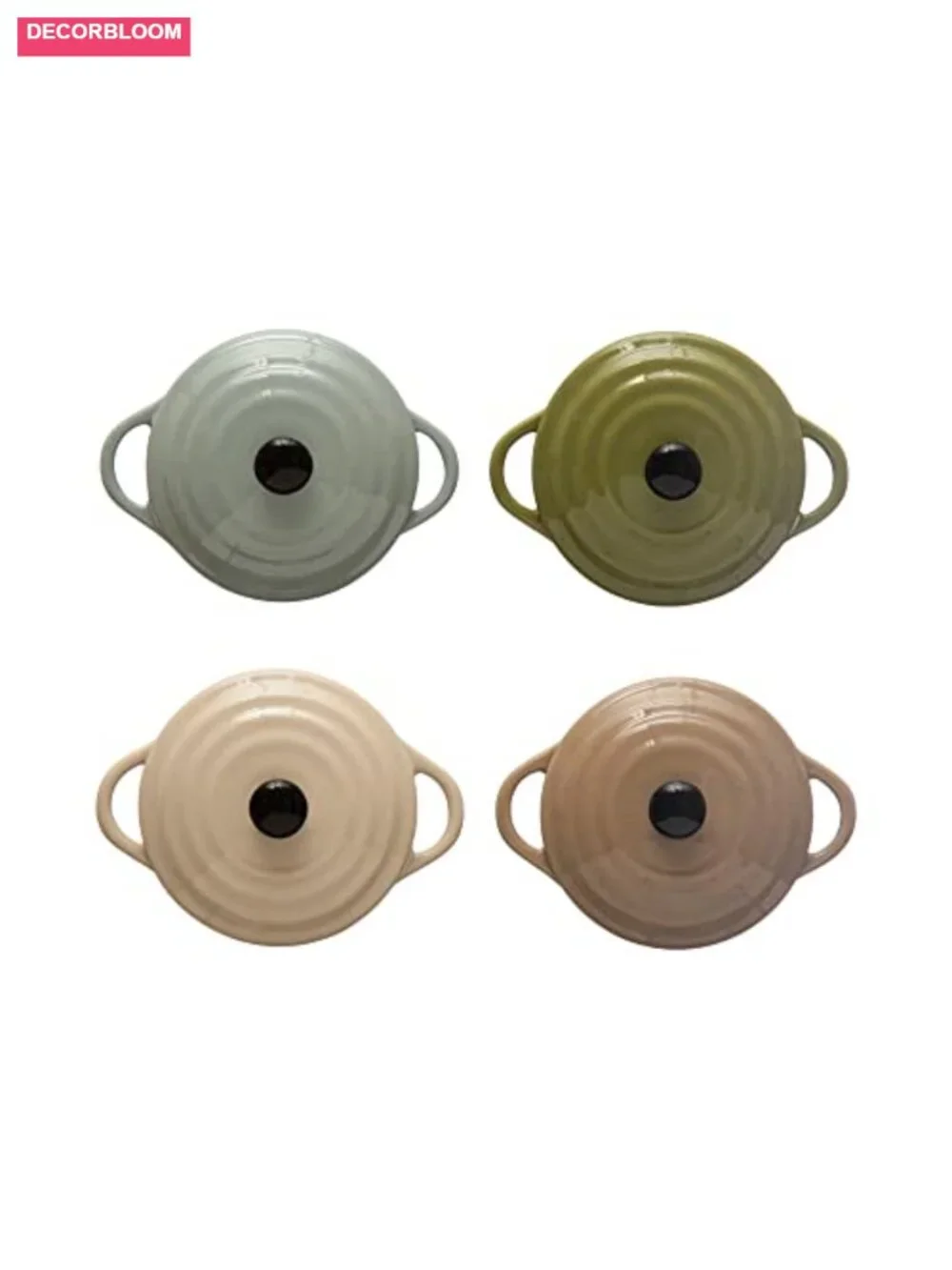 Stoneware Mini Bake Pans with Lids Set of 4 Dishwasher Safe